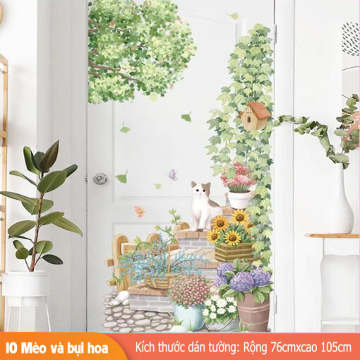 Decal Trang Trí Tường Hoa Lá Bắc Âu – Nhiều Mẫu Đẹp, Dán Dễ, Chống Nước ( Nhiều mẫu ) - Hình ảnh 7