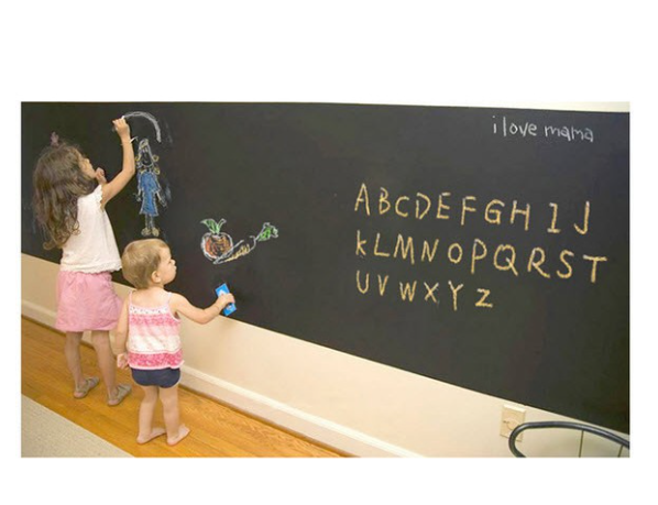 Decal Bảng Đen Dán Tường Viết Phấn – Tự Dán, Lau Sạch Dễ Dàng, Dán Trên Mọi Bề Mặt, Phù Hợp Học Tập & Trang Trí Sáng Tạo Cho Bé ( Nhiều Size ) - Hình ảnh 6