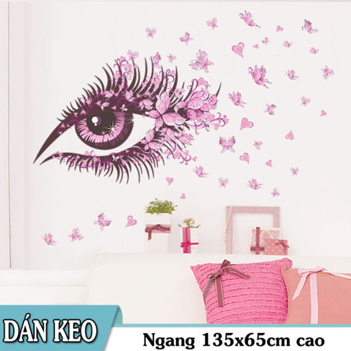 Decal Dán Tường Họa Tiết Màu Hồng Đáng Yêu – Nhiều Mẫu Đẹp Trang Trí Nhà Cửa - Hình ảnh 5