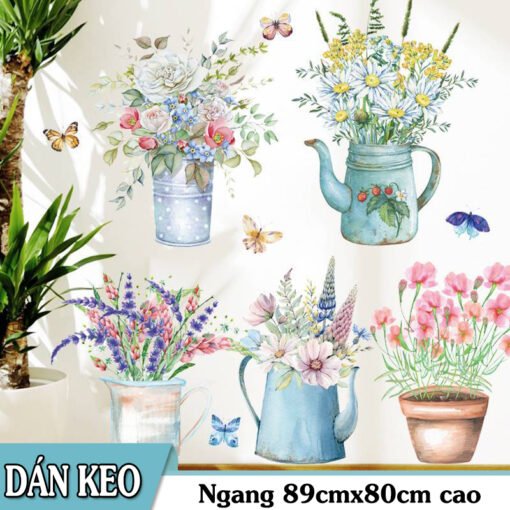 Decal Dán Tường Họa Tiết Màu Hồng Đáng Yêu – Nhiều Mẫu Đẹp Trang Trí Nhà Cửa - Hình ảnh 2