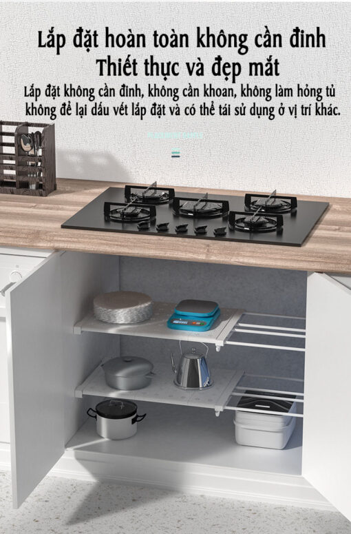 Kệ Chia Ngăn Tủ Đa Năng Thông Minh – Giải Pháp Tiết Kiệm Không Gian Hiệu Quả ( Nhiều size ) - Hình ảnh 5