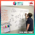 Decal Bảng Trắng Viết Bút Lông Dán Tường – Tự Dán, Lau Sạch Dễ Dàng, Dán Mọi Bề Mặt, Phù Hợp Học Tập & Trang Trí Tiện Lợi Cho Bé