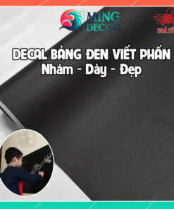 Decal Bảng Đen Dán Tường Viết Phấn – Tự Dán, Lau Sạch Dễ Dàng, Dán Trên Mọi Bề Mặt, Phù Hợp Học Tập & Trang Trí Sáng Tạo Cho Bé ( Nhiều Size )