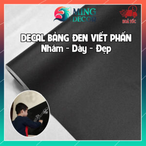 Decal Bảng Đen Dán Tường Viết Phấn – Tự Dán, Lau Sạch Dễ Dàng, Dán Trên Mọi Bề Mặt, Phù Hợp Học Tập & Trang Trí Sáng Tạo Cho Bé ( Nhiều Size )