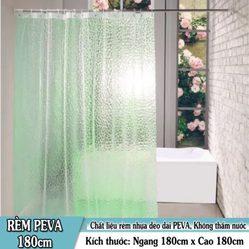 Rèm Phòng Tắm PEVA Họa Tiết 3D Chống Thấm – Kèm Khoen Nhựa, Kích Thước ( Nhiều mẫu ) - Hình ảnh 6