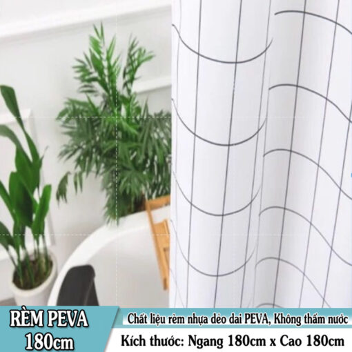 Rèm Phòng Tắm PEVA Chống Thấm Nước - Rèm Cửa Sổ Nhiều Họa Tiết Đẹp, Bền Đẹp, Dễ Vệ Sinh( Nhiều mẫu ) - Hình ảnh 3