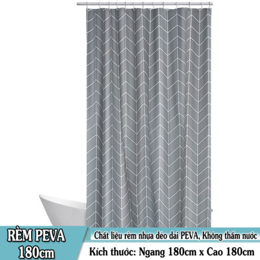 Rèm Phòng Tắm PEVA Chống Thấm Nước - Rèm Cửa Sổ Nhiều Họa Tiết Đẹp, Bền Đẹp, Dễ Vệ Sinh( Nhiều mẫu ) - Hình ảnh 6