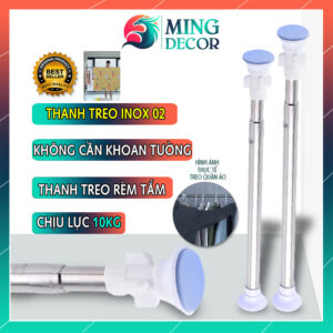 Thanh Treo Rèm Đa Năng Không Cần Khoan Tường Đầu Xanh – Giải Pháp Tiện Lợi, Sang Trọng Cho Mọi Không Gian ( MÃ 02 )