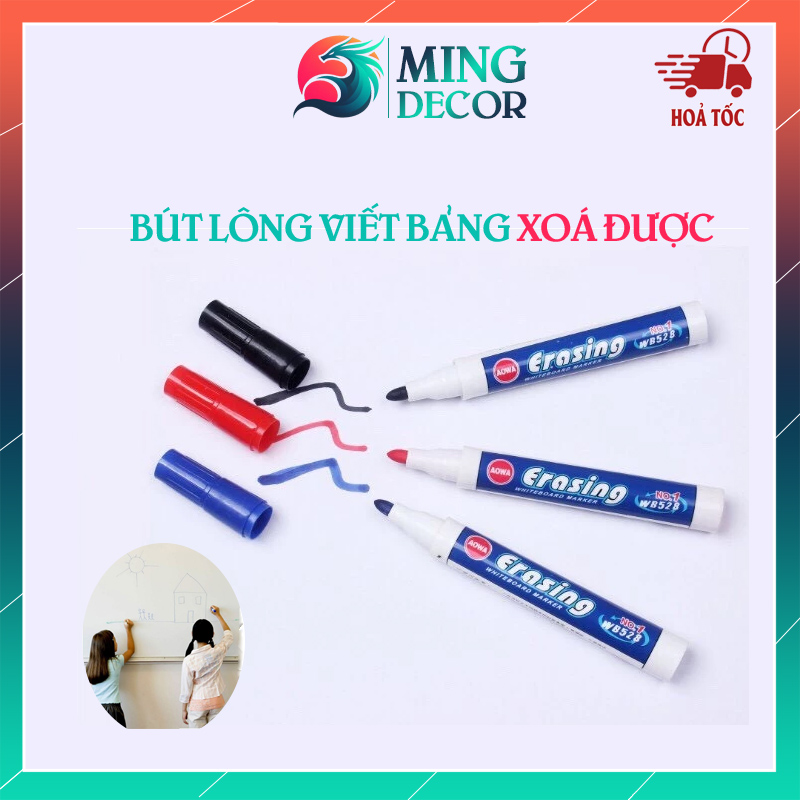 Bút Lông Viết Bảng Trắng Gốc Nước – Nhiều Màu, Dễ Xóa, An Toàn Cho Trẻ, Viết Êm, Mau Khô, Phù Hợp Dùng Cho Bảng Trắng( Nhiều màu )