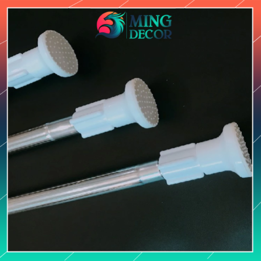 Thanh Treo Rèm Đa Năng Không Cần Khoan Đầu tròn trắng – Chịu Lực Lớn, Lắp Đặt Dễ Dàng, Phù Hợp Mọi Chất Liệu ( MÃ 03 )