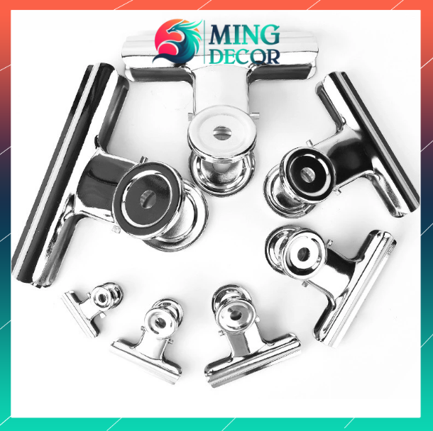 Kẹp Kim Loại Lò Xo Chống Gỉ Cứng Cáp – Kẹp Tài Liệu, Vải, Giấy Trưng Bày Đa Năng ( Nhiều size )