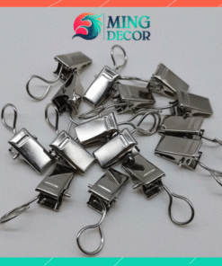 Kẹp Treo Rèm Mini Inox Có Vòng Tháo Rời – Kẹp Treo Vải, Màn Cửa, Rèm Trang Trí Chống Gỉ – Phụ Kiện Treo Rèm Tiện Lợi( Nhiều màu )