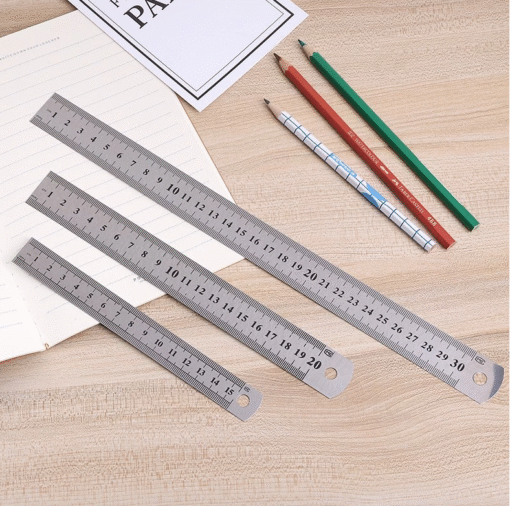 Thước Kẻ Sắt 15cm – 20cm – 30cm Chính Xác, Bền Bỉ – Dùng Cho Học Tập, Cơ Khí, Kỹ Thuật - Hình ảnh 3