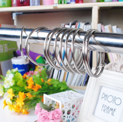 Khoen Tròn Inox Treo Rèm Phòng Tắm – Không Gỉ, Bền Đẹp, Dễ Lắp Đặt( Nhiều size ) - Hình ảnh 5