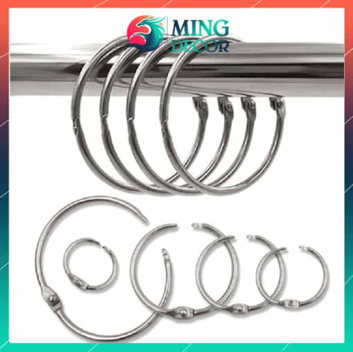 Khoen Tròn Inox Treo Rèm Phòng Tắm – Không Gỉ, Bền Đẹp, Dễ Lắp Đặt( Nhiều size )