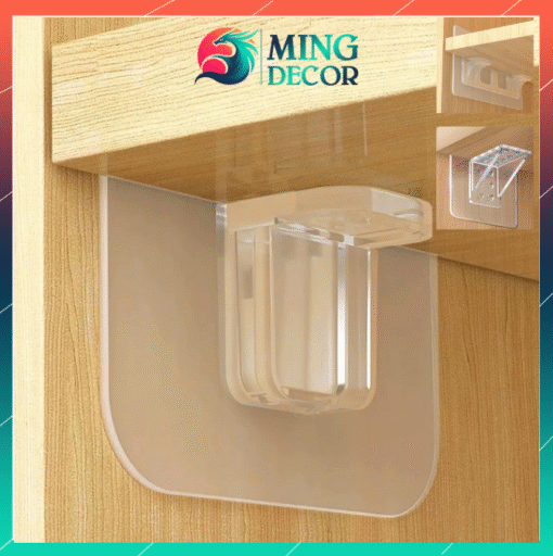 Miếng Dán Chốt Đỡ Kệ Gỗ Treo Tường Ke Góc Chữ L – Không Cần Khoan, Dính Chắc, Tiết Kiệm Không Gian ( Nhiều mẫu )