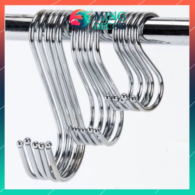 Móc Treo Đồ Chữ S Inox– Móc Treo Đa Năng, Siêu Bền, Tiện Lợi Cho Mọi Không Gian( Nhiều size )