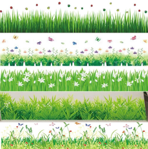 Decal Dán Chân Tường PVC – Hoa Hướng Dương, Cỏ Lá, Mẫu Mới Sống Động ( Nhiều mẫu ) - Hình ảnh 3
