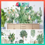 Decal Trang Trí Tường Hoa Lá Bắc Âu – Nhiều Mẫu Đẹp, Dán Dễ, Chống Nước ( Nhiều mẫu )