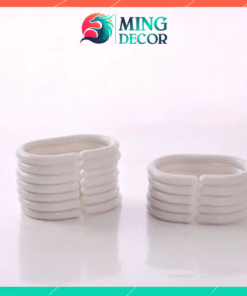 Bộ 12 Khoen Nhựa Treo Rèm Phòng Tắm Màu Trắng – Khoen Tròn Bền Đẹp Dễ Lắp Đặt