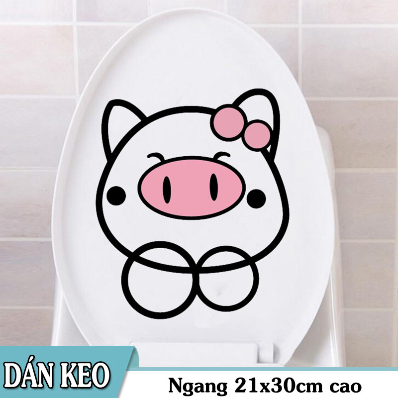 Decal Dán Toilet Em Bé và Nhiều Hoạ Tiết – PVC Không Thấm Nước, Keo Sẵn, Bóc Dán Từng Chi Tiết - Hình ảnh 5