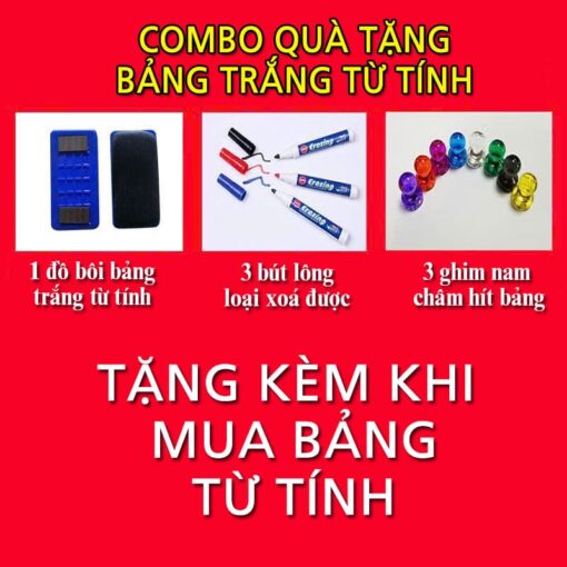Decal Viết Bảng Trắng Từ Tính PET - Có Keo Sẵn, Hút Nam Châm Được, Viết Xóa Dễ Dàng-Khổ 45,60cm,90cm,120cm - Hình ảnh 10