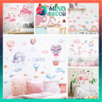 Decal Dán Tường Họa Tiết Màu Hồng Đáng Yêu – Nhiều Mẫu Đẹp Trang Trí Nhà Cửa