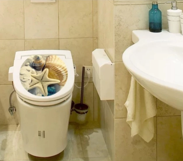 Decal Dán Toilet Em Bé và Nhiều Hoạ Tiết – PVC Không Thấm Nước, Keo Sẵn, Bóc Dán Từng Chi Tiết - Hình ảnh 3