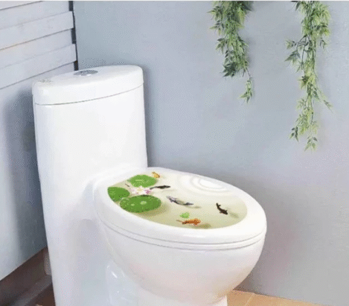 Decal Dán Toilet Em Bé và Nhiều Hoạ Tiết – PVC Không Thấm Nước, Keo Sẵn, Bóc Dán Từng Chi Tiết - Hình ảnh 2
