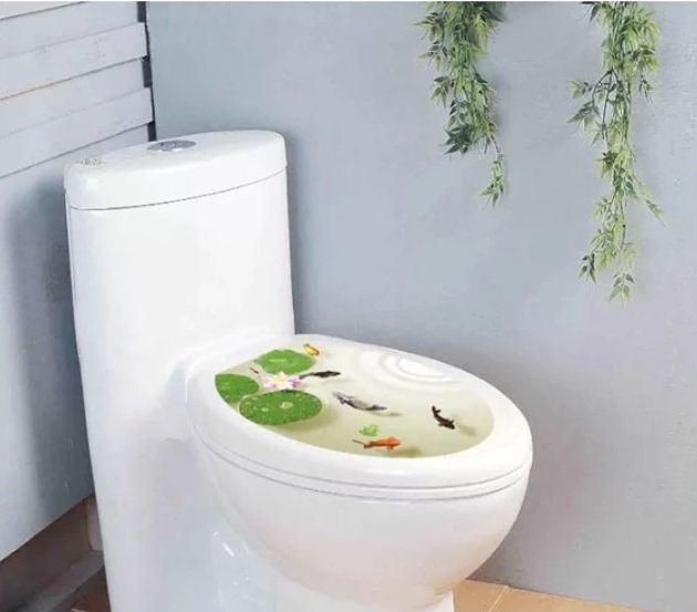 Decal Dán Toilet Em Bé và Nhiều Hoạ Tiết – PVC Không Thấm Nước, Keo Sẵn, Bóc Dán Từng Chi Tiết - Hình ảnh 2
