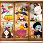 Decal Halloween 2025 – Hít Tĩnh Điện Hoạt Hình Dễ Thương Bé Phù Thuỷ