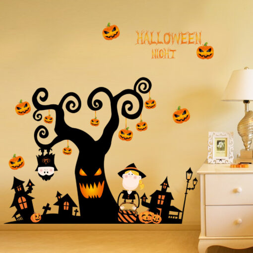 Decal Halloween 2025 - Tổng Hợp Sẵn Keo Các Mẫu Đặc Sắc Bé Phù Thủy, Bí Ngô, Thần Chết – Sticker Dán Kính Có Sẵn Keo, Dễ Dán, Dễ Trang Trí - Hình ảnh 6