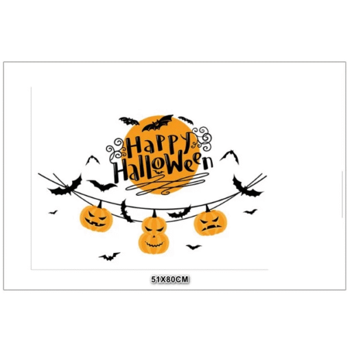 Decal Halloween 2025 Phong Cách Dễ Thương & Rùng Rợn – Dán Kính Có Sẵn Keo, Dễ Thi Công - Hình ảnh 3