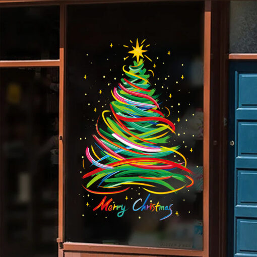Decal Noel Hít Tĩnh Điện Cây Thông Sắc Màu 2025 – Trang Trí Giáng Sinh Đẹp, Tiện Lợi - Hình ảnh 8