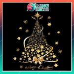 Decal Noel Hít Tĩnh Điện 2026 – Cây Thông Vàng Merry Christmas Sang Trọng Decal Noel Hít Tĩnh Điện 2026 – Cây Thông Vàng Merry Christmas Sang Trọng