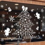 Decal Noel 2026 Cây Thông Thiên Thần Trắng – Hít Tĩnh Điện – Khổ 50×70 | Trang Trí Cửa Kính Sang Trọng – Tinh Khôi – Dễ Dán