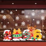 Decal Noel 2026 Số 2026 & Tuần Lộc Dễ Thương | Hít Tĩnh Điện | Khổ 50×70 – Trang Trí Cửa Kính Giáng Sinh Siêu Cute