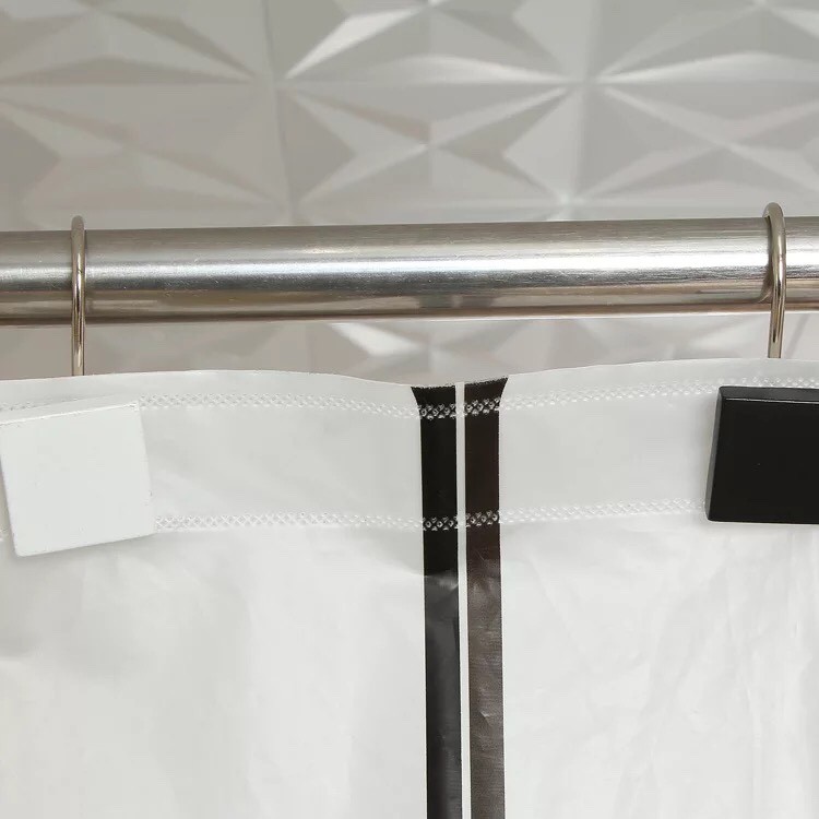 Rèm Nhà Tắm Chống Nước PEVA Họa Tiết Hình Chữ Nhật Hiện Đại 180cm x 180cm - Hình ảnh 6