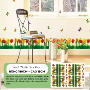 decal-chan-tuong-hoa-tulip-va-buom-trang-tri-phong