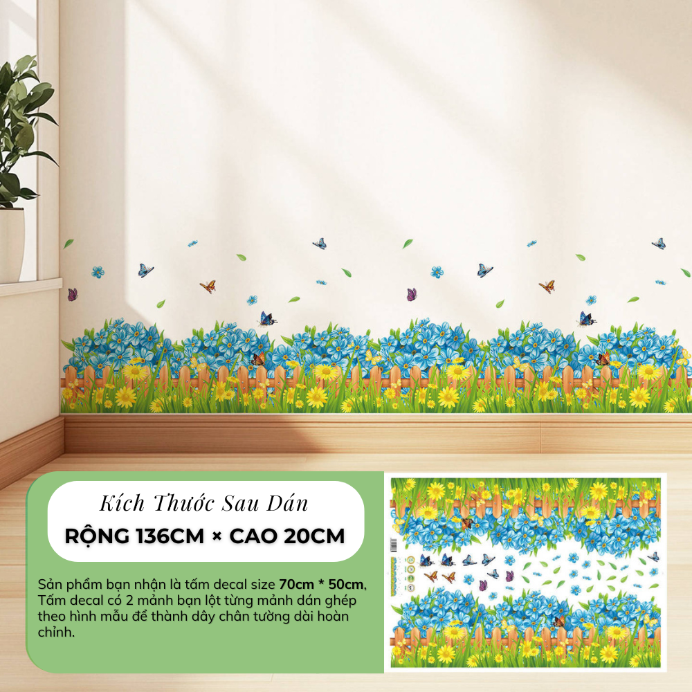 decal-chan-tuong-hang-rao-hoa-xanh-hoa-vang