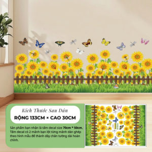 decal-chan-tuong-hoa-huong-duong-hang-rao-trang-tri-tuong