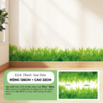 Decal Chân Tường Cỏ Xanh Thiên Nhiên Trang Trí Tường Phòng Khách Phòng Ngủ – MingDecor