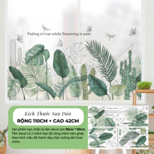 decal-chan-tuong-la-nhiet-doi-xuong-rong
