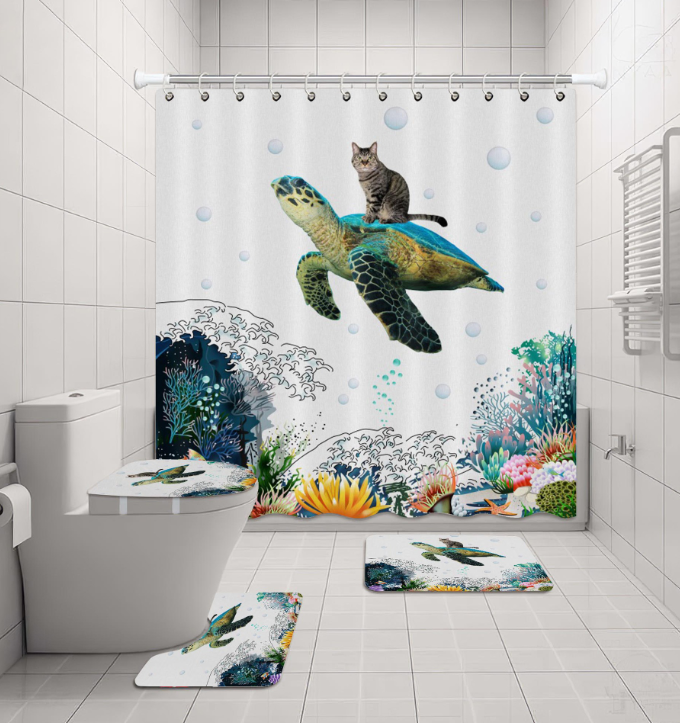 Tổng Hợp Nhiều Mẫu Rèm Phòng Tắm Chống Nước PEVA & Polyester 180cm x 180cm Cao Cấp - Hình ảnh 8