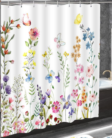 Tổng Hợp Nhiều Mẫu Rèm Phòng Tắm Chống Nước PEVA & Polyester 180cm x 180cm Cao Cấp - Hình ảnh 5