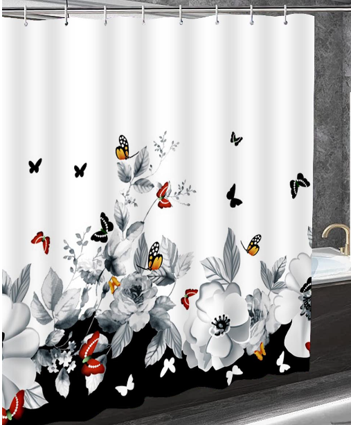 Tổng Hợp Nhiều Mẫu Rèm Phòng Tắm Chống Nước PEVA & Polyester 180cm x 180cm Cao Cấp - Hình ảnh 4