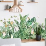 Decal Giấy Dán Tường Họa Tiết Lá Cỏ – Tổng Hợp Mẫu Mới Trang Trí Không Gian Xanh