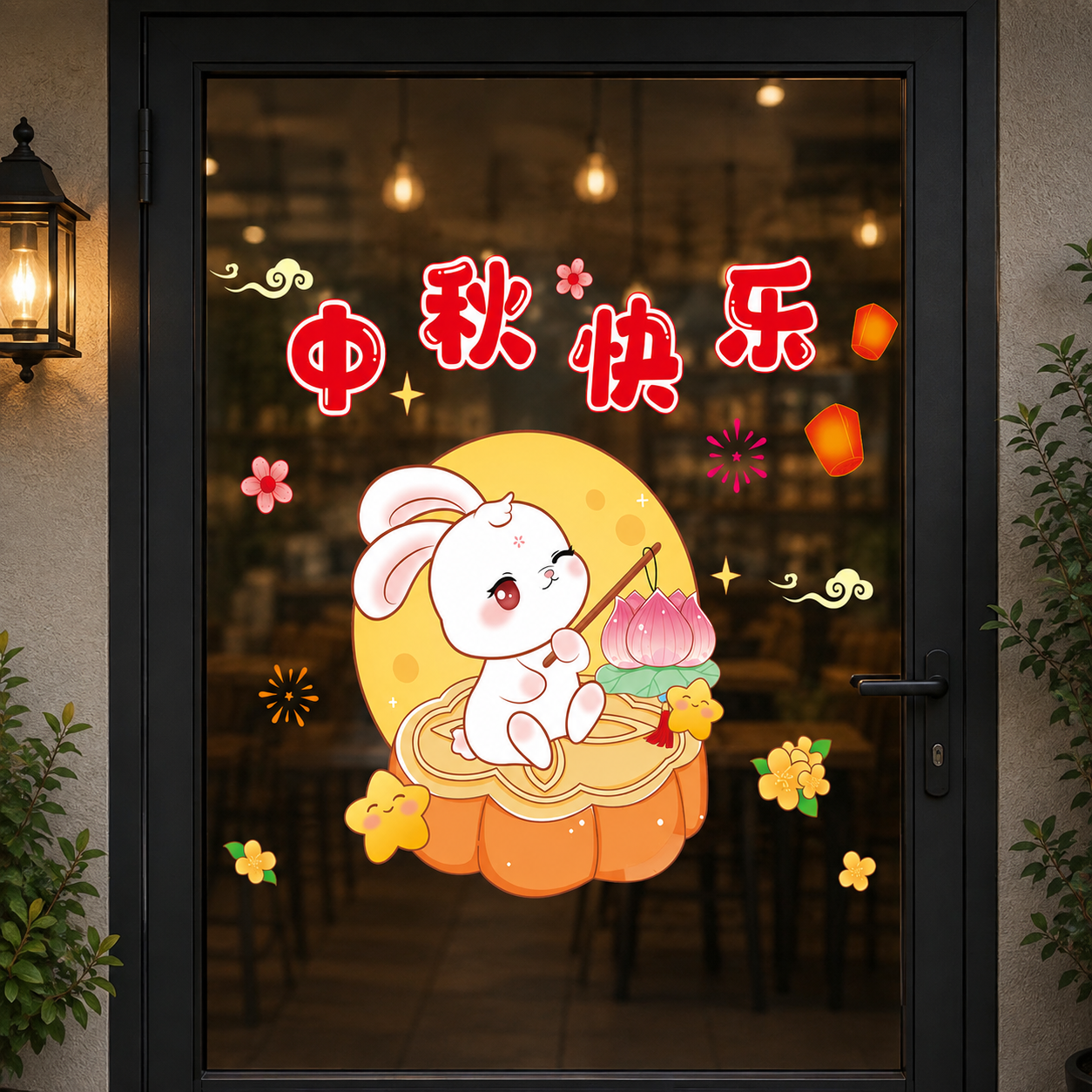 Decal Trung Thu Hít Tĩnh Điện Thỏ Ngọc Trăng Rằm-Mẫu5 - Ảnh 6